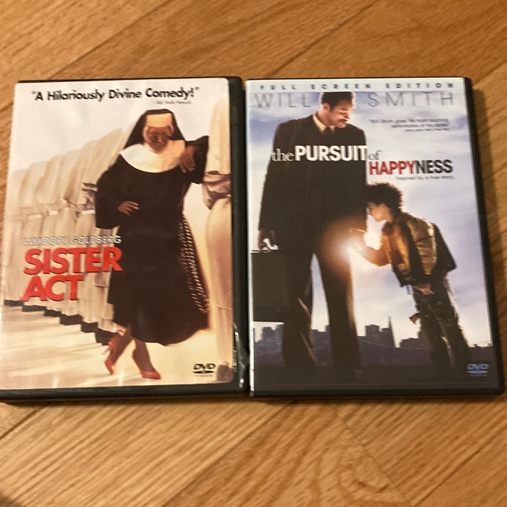 2 DVD Bundle. Sister Act & Pursuit of Happyness